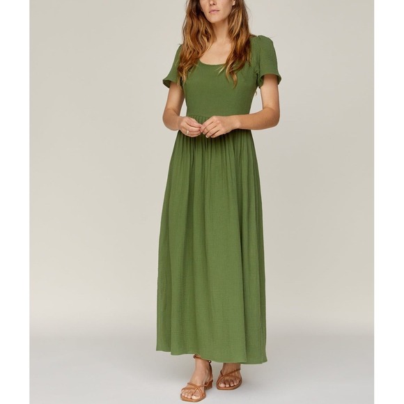 Christy Dawn Dresses & Skirts - Christy Dawn The Scarlet Dress Women's Small Green Forest Gauze